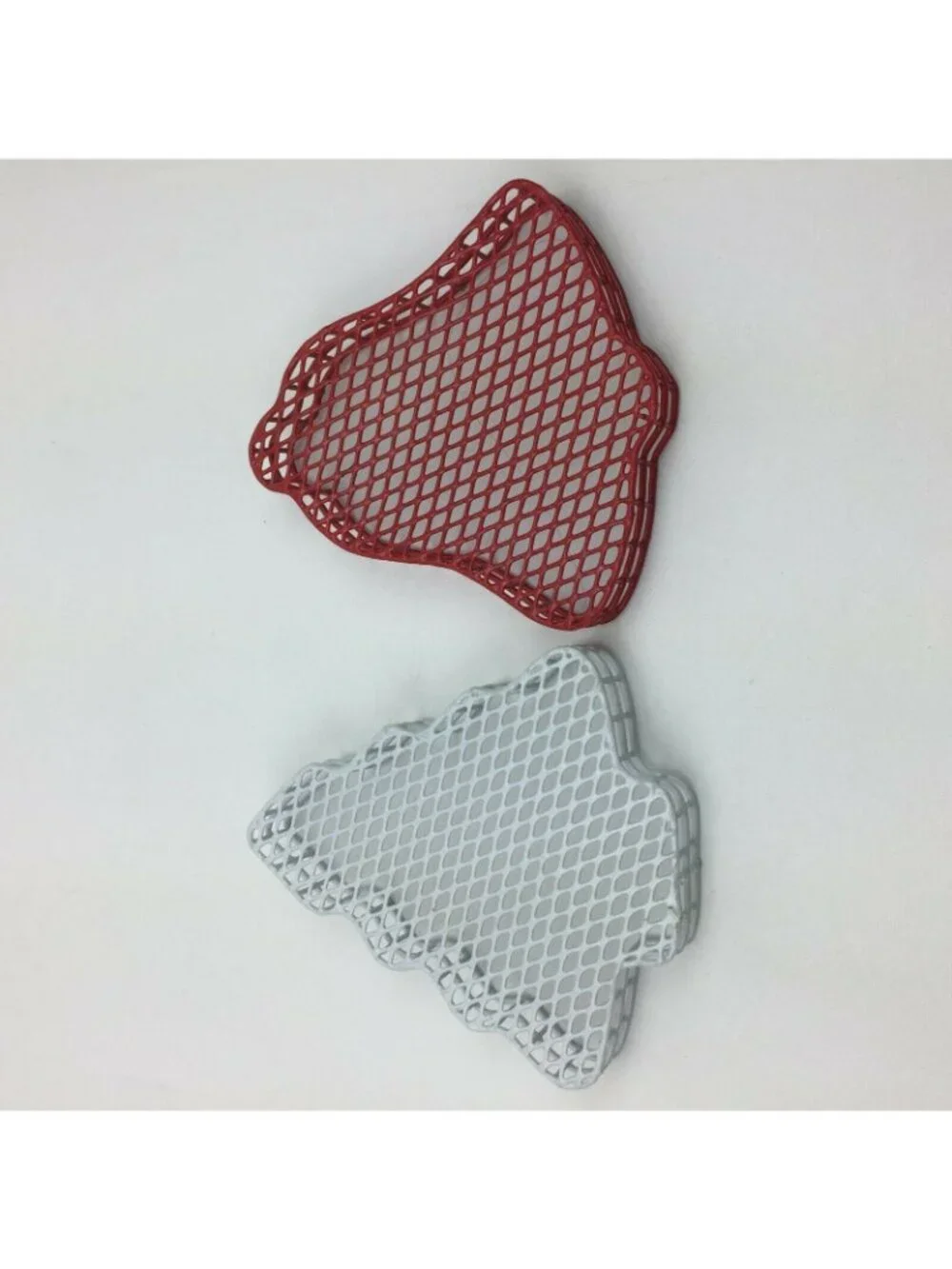 Christmas Wire Mesh Decorative Gift Giving Baskets X-Mas Tree and Bell Shape